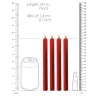 Ouch! Lot de 4 Bougies Teasing Wax Rouge